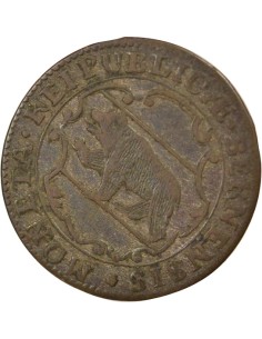 Suisse (Berne) 1/2 batzen Billon 1755 2