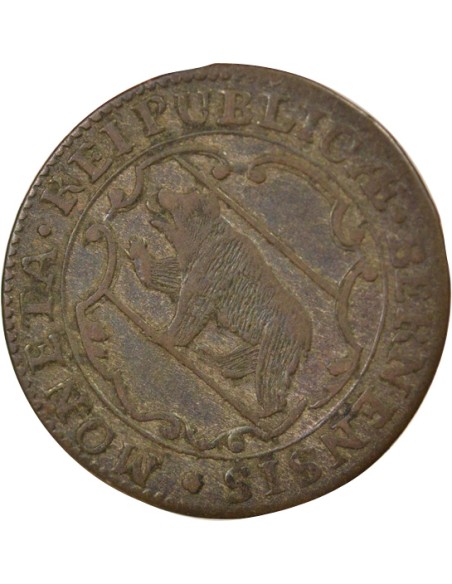 Suisse (Berne) 1/2 batzen Billon 1755