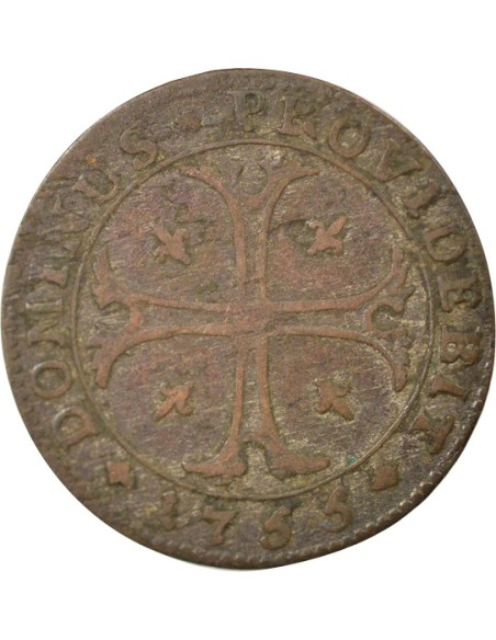 Suisse (Berne) 1/2 batzen Billon 1755