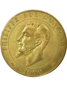 Philippe d'Orléans 1 médaille Laiton 1900 A Paris 2