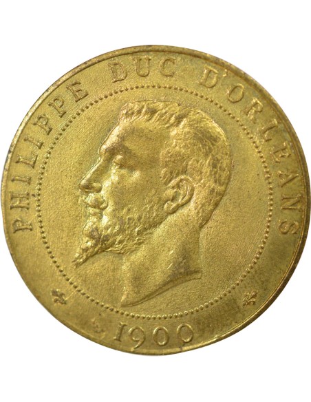 Philippe d'Orléans 1 médaille Laiton 1900 A Paris