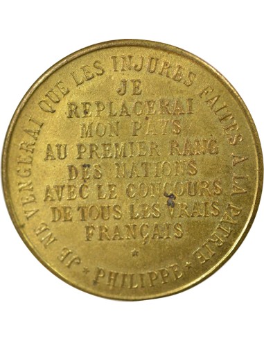 Philippe d'Orléans 1 médaille Laiton 1900 A Paris