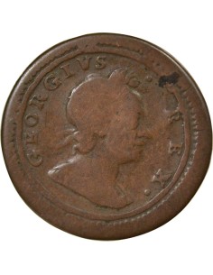 Grande Bretagne George I de Grande-Bretagne et d'Irlande 2e Emission 1 farthing Cuivre 1720 Londres 2
