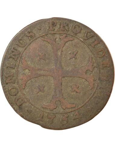 Suisse (Berne) 1/2 batzen Billon 1754