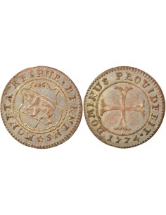 Suisse (Berne) 1/2 batzen Billon 1774