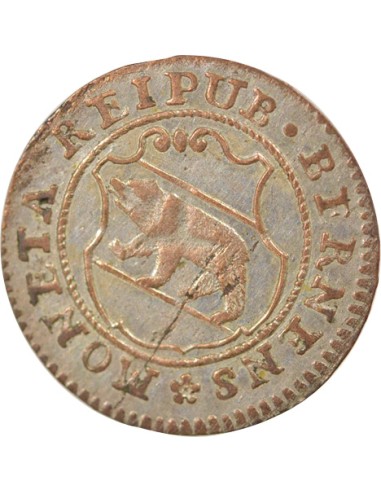 Suisse (Berne) 1/2 batzen Billon 1774
