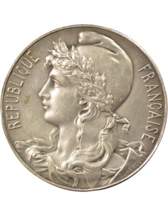 Fédération 1 médaille Bronze Argenté 1884-1913 A Paris 2