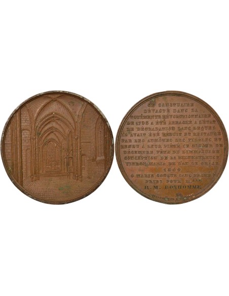Religion 1 médaille Bronze 1849 T Nantes