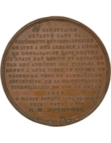 Religion 1 médaille Bronze 1849 T Nantes