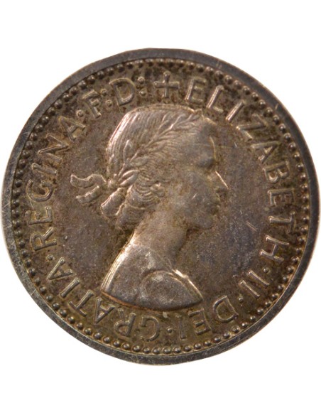 Reine d'Angleterre et du Commonwealth Maundy 3 pence Argent 1968 Londres