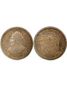 Panama 10 centesimos Argent 1904 (1905) Philadelphie