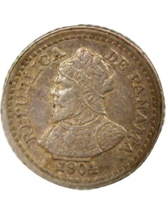 Panama 10 centesimos Argent 1904 (1905) Philadelphie 2