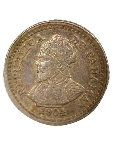 Panama 10 centesimos Argent 1904 (1905) Philadelphie
