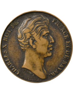 Charles X Aux Vendéens 1 jeton Cuivre 2