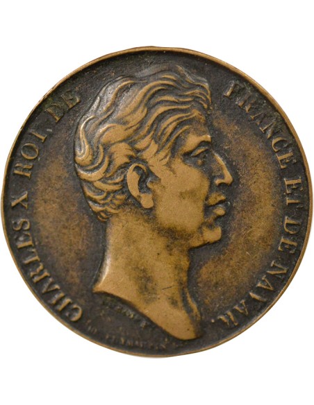 Charles X Aux Vendéens 1 jeton Cuivre