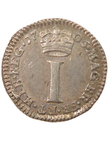 Royaume-Uni Anne de Grande Bretagne Maundy 1 penny Argent 1706