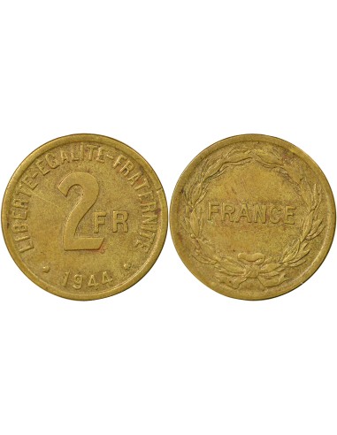 France Libre 2 francs Bronze-Alu 1944 Philadelphie