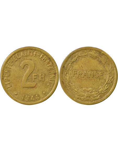 France Libre 2 francs Bronze-Alu 1944 Philadelphie