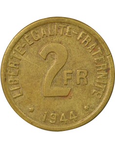 France Libre 2 francs Bronze-Alu 1944 Philadelphie 2
