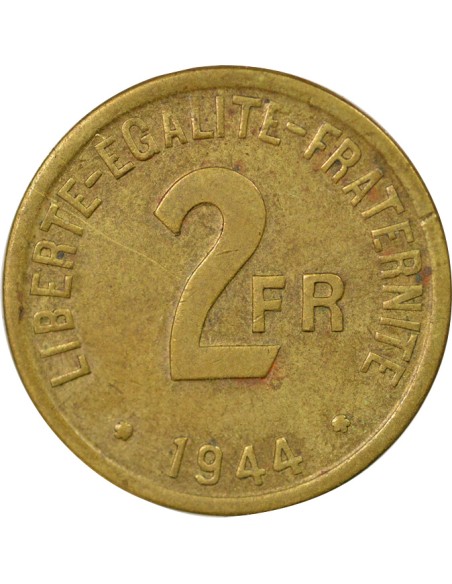 France Libre 2 francs Bronze-Alu 1944 Philadelphie