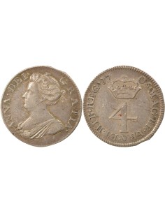 Royaume-Uni Anne de Grande Bretagne Maundy 4 pence Argent 1706