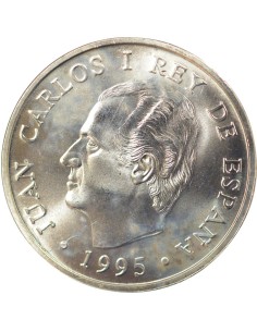 Espagne Juan Carlos I Présidence 2000 pesetas Argent 1995 AI Madrid 2