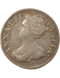 Royaume-Uni Anne de Grande Bretagne Maundy 3 pence Argent 1706 2