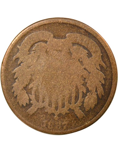 USA Union Shield 2 cents Bronze 1867 Philadelphie