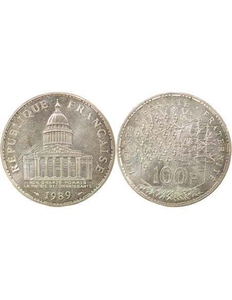 Pantheon 100 francs Argent 1989 Pessac