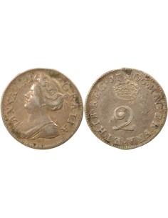 Royaume-Uni Anne de Grande Bretagne Maundy 2 pence Argent 1706
