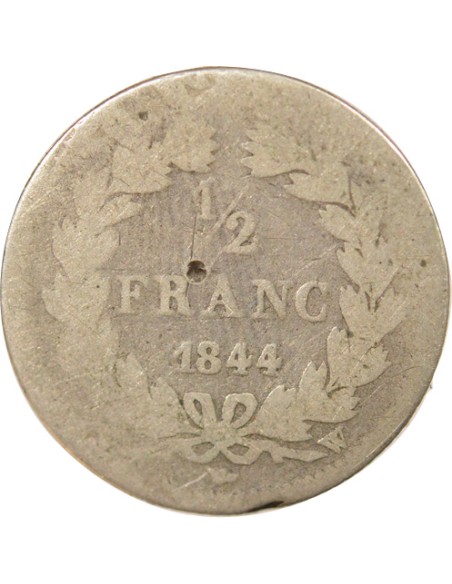 Louis-Philippe Ier 1/2 franc Argent 1844 W Lille