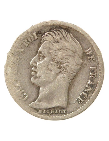 Charles X 1/4 franc Argent 1827 A - Paris