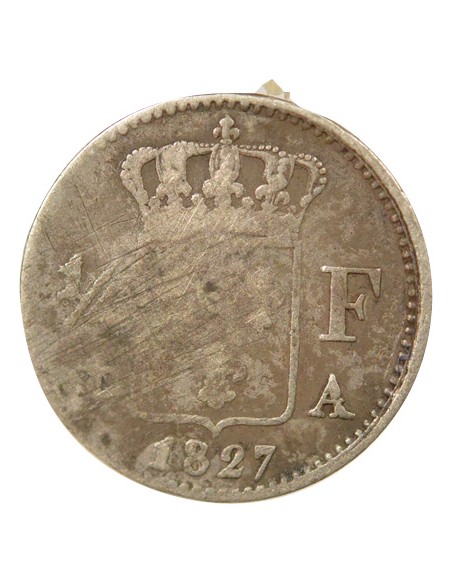 Charles X 1/4 franc Argent 1827 A - Paris