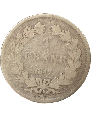 Louis-Philippe Ier 1 franc Argent 1847 A - Paris