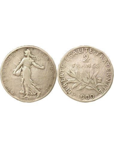 Semeuse 2 francs Argent 1900 A Paris