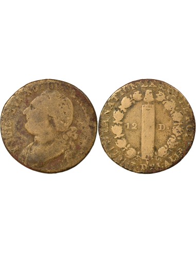 Louis XVI Au Faisceau 12 denier Cuivre 1791 A - Paris