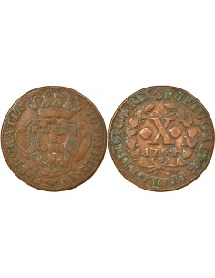 Portugal Joseph I 10 reis Cuivre 1764 Lisbonne
