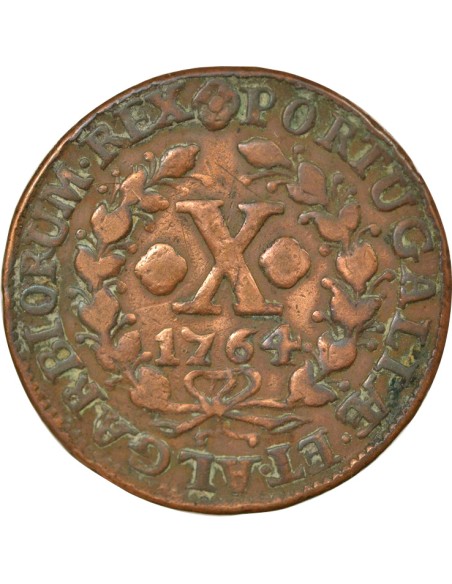 Portugal Joseph I 10 reis Cuivre 1764 Lisbonne