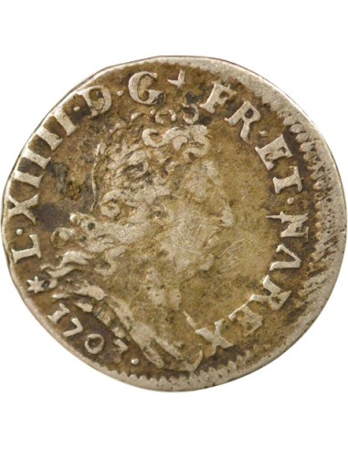 Louis XIV Aux Insignes 5 sols Argent 1703 BB Strasbourg