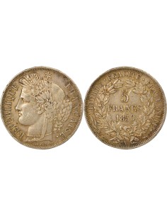 5 francs Argent 1850 A - Paris