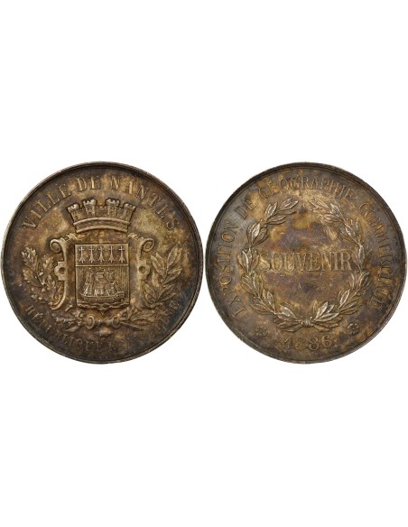 Exposition de Géographie Commerciale 1 médaille Argent 1886