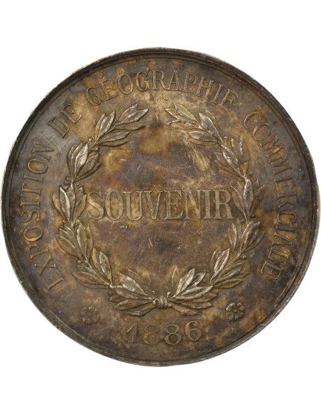 Exposition de Géographie Commerciale 1 médaille Argent 1886
