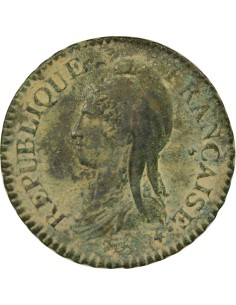 Grand Module 1 décime Cuivre An 7 (1798-1799) A - Paris 2