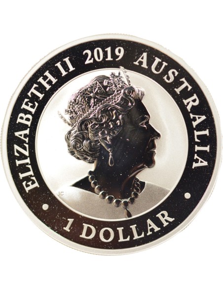Reine d'Angleterre et du Commonwealth oiseau de Paradis 1 Dollar Argent 2019 Perth