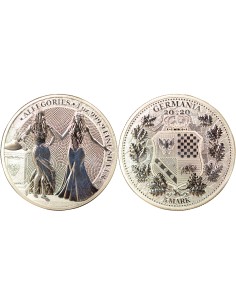 Allemagne Italia & Germania 5 mark Argent 2020 Jelenia Gora