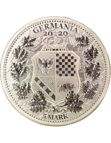 Allemagne Italia & Germania 5 mark Argent 2020 Jelenia Gora