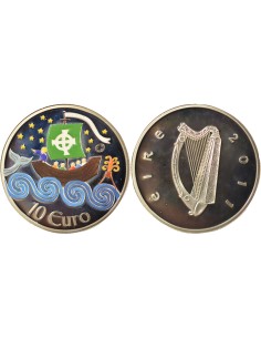 Irlande Saint Brendan 10 euros Argent 2011 Dublin