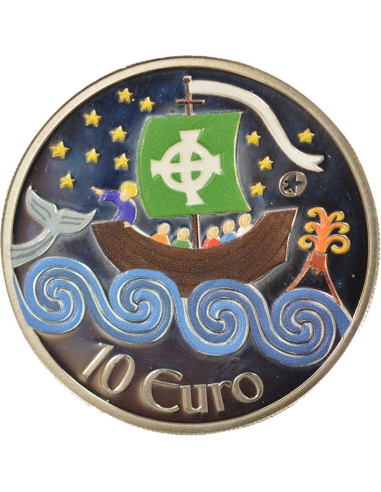 Irlande Saint Brendan 10 euros Argent 2011 Dublin