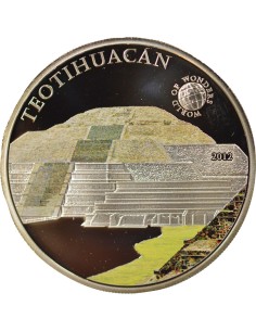 Palaos Theotihuacan 5 dollars Argent 2012 2
