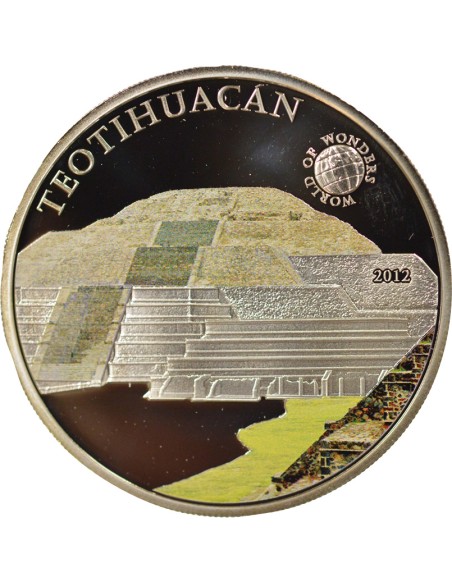 Palaos Theotihuacan 5 dollars Argent 2012